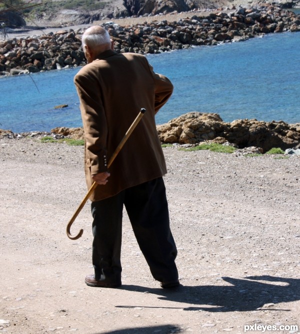 Old man walking